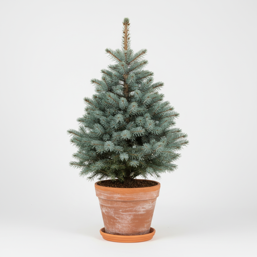 Colorado Blue Spruce (Picea pungens) or Christmas Tree